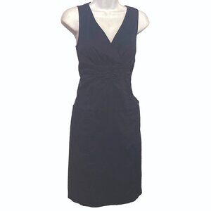 Tahari, navy blue sheath dress, size 6